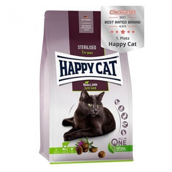 Happy Cat Steril Kuzulu Kısır Kedi Maması 1.3 kg