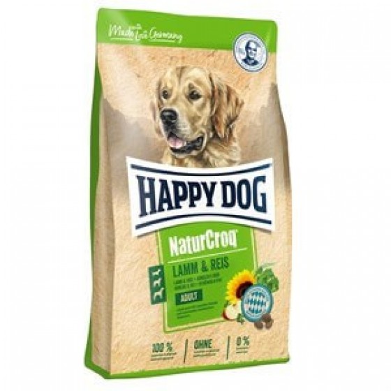 Happy Dog NaturCroq Kuzu ve Pirinçli Yetişkin Köpek Maması 15 Kg