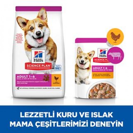 Hills Adult Small&Miniature Hindi-Tavuk Küçük Irk Köpek Maması 1,5 Kg