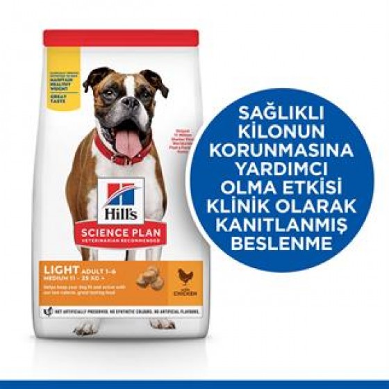 Hills Canine Light Yetişkin Köpek Kuru Maması 2.5 Kg