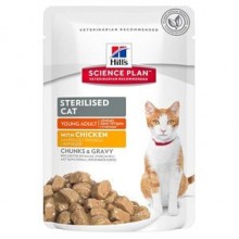 Hills Chunks & Gravy Tavuklu Kısırlaştırılmış Kedi Konservesi 85 Gr