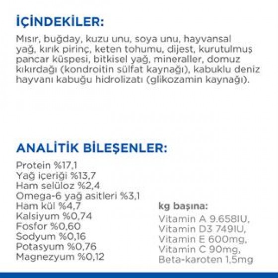 Hills Mature +7 Kuzu Etli Yaşlı Köpek Maması 2.5 Kg