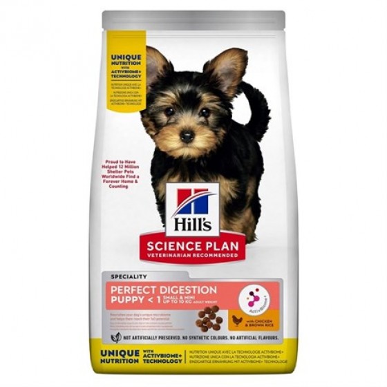 Hills Perfect Digestion Sindirim Düzenleyici Küçük Irk Yavru Köpek Maması 1,5kg