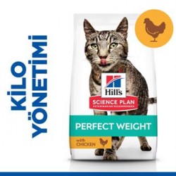 Hills Perfect Weight Yetişkin Tavuk Kedi Mama 2,5KG Hills Perfect Weight Yetişkin Tavuk Kedi Mama 2,5KG
