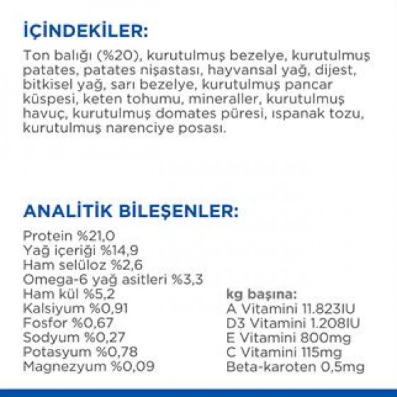 Hills Tahılsız Ton Balıklı Yetişkin Köpek Maması 2.5 kg