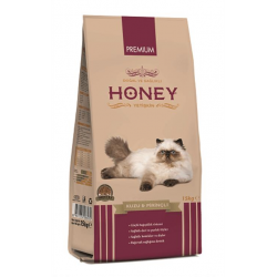 Honey Premium Kuzu Etli Pirinçli Yetişkin Kedi Maması 15 Kg