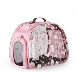 Ibiyaya Cupcake Love Katlanabilir Şeffaf Kedi ve KöpekTaşıma Çantası