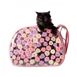 İbiyaya Flowers Katlanabilir Şeffaf Kedi ve Köpek Taşıma Çantası İbiyaya Flowers Katlanabilir Şeffaf Kedi ve Köpek Taşıma Çantası
