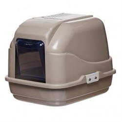 Imac Easy Cat Filtreli Kapılı Kedi Tuvalet Kabı Gri Imac Easy Cat Filtreli Kapılı Kedi Tuvalet Kabı Gri