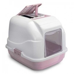 Imac Easy Cat Filtreli Kapılı Kedi Tuvalet Kabı Pembe Imac Easy Cat Filtreli Kapılı Kedi Tuvalet Kabı Pembe