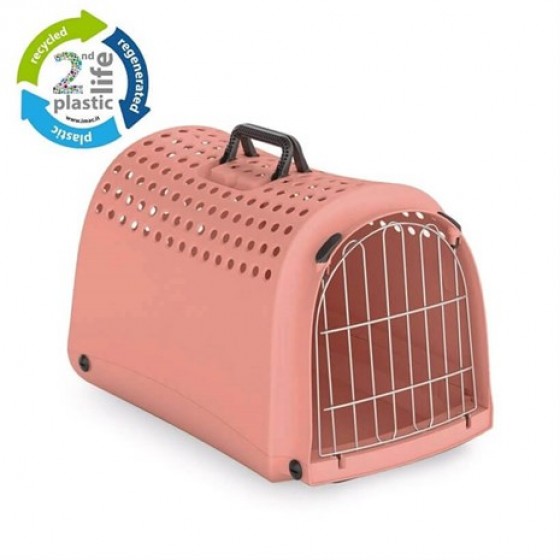 IMAC Linus Geri Dönüşümlü Kedi Köpek Taşıma Çantası Pembe 50x32x34,5 Cm