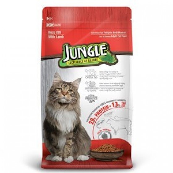 Jungle Kuzulu Yetişkin Kedi Maması 500 gr