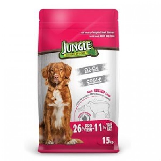 Jungle Kuzulu Yetişkin Köpek Maması 15 kg