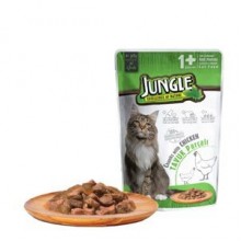 Jungle Pouch Kedi Tavuklu Jöleli Yaş Mama 100 gr.