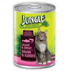 Jungle Somonlu Karidesli Kedi Konservesi 415 Gr Jungle Somonlu Karidesli Kedi Konservesi 415 Gr