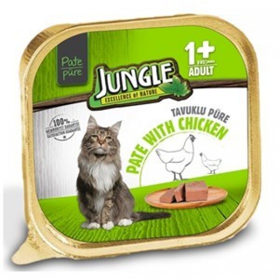 Jungle Tavuklu Ezme Kedi Konserve Maması 100 gr