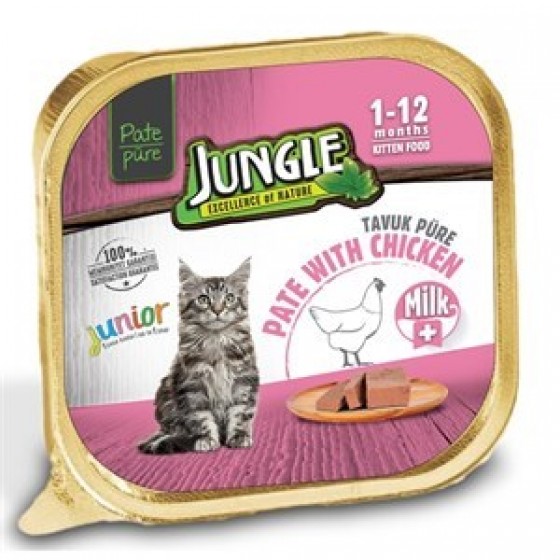 Jungle Tavuklu Yavru Ezme Kedi Konserve Maması 100 gr