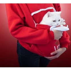 Kanguruu Sweet Pet Taşıma Kıyafeti Large Kırmızı