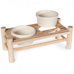 Karlie Ahşap İkili Kemirgen Yemek Masası 24x10x8 cm Karlie Ahşap İkili Kemirgen Yemek Masası 24x10x8 cm