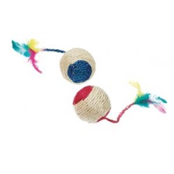 Karlie Çıngıraklı Hasır Top Kedi Oyuncağı 6cm