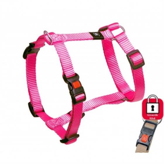 Karlie Nylon Köpek Göğüs Tasması Medium 45x70 cm Pembe