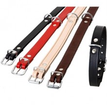 Karlie Rondo Köpek Deri Boyun Tasması L/XL 2,5x62 cm Siyah