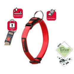 Karlie Teflon Kilitli Köpek Boyun Tasması Medium 40-55cm Kırmızı