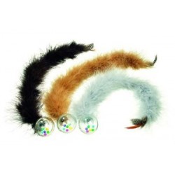 Karlie Tüylü Kuyruklu Şaşırtıcı Sesli Top 45 Cm