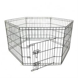 Katlanır Tel Köpek Çiti 107*61 cm-8 Panel Katlanır Tel Köpek Çiti 107*61 cm-8 Panel