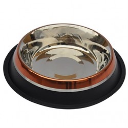 Kaymaz Tabanlı İki Renkli Mama ve Su Kabı 8 Oz