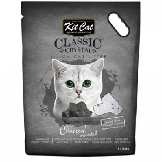 Kit Cat Charcoal Kömürlü Koku Emen Silika Kedi Kumu 5 Lt