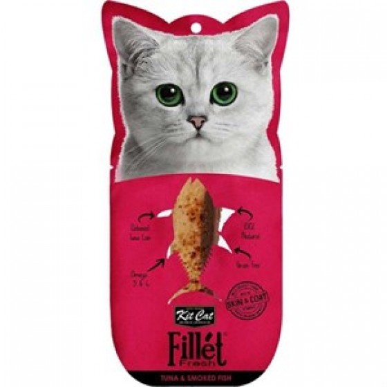 Kit Cat Fillet Fresh Tuna & Smoked Fish Fileto Kedi Maması 30g