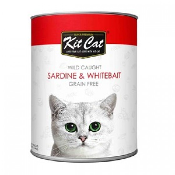 Kit Cat Fresh Whitebait Sardalyalı Kedi Konservesi 400g