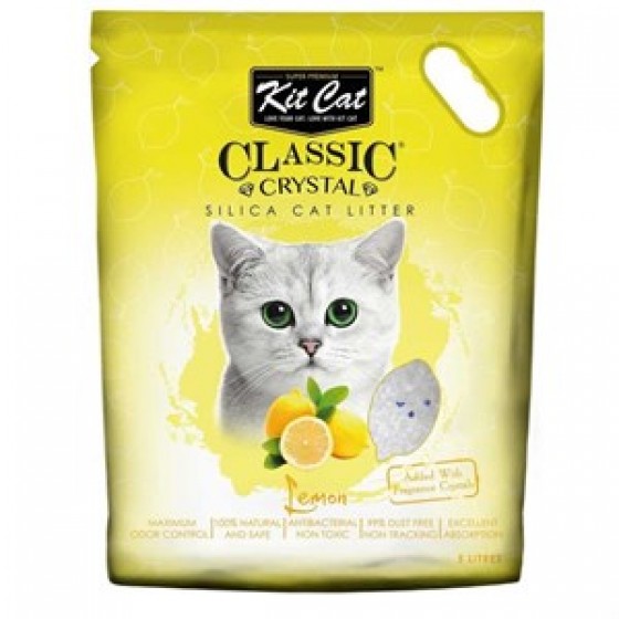 Kit Cat Limon Kokulu Silika kedi kumu 5 Lt