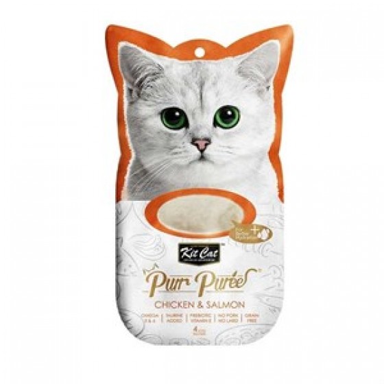 Kit Cat Purr Puree Chicken & Salmon Kedi Ödülü