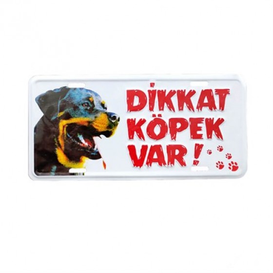 Köpek Var Uyarı Levhası