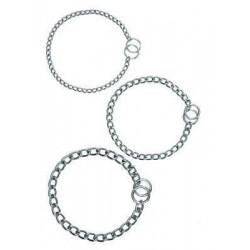 Pet Corn Krom Kaplama Tek Sıra Köpek Eğitim Tasması 3mmx50cm