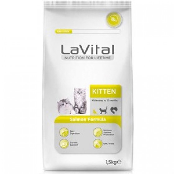 La Vital Kitten Somonlu Yavru Kedi Maması 1,5 Kg