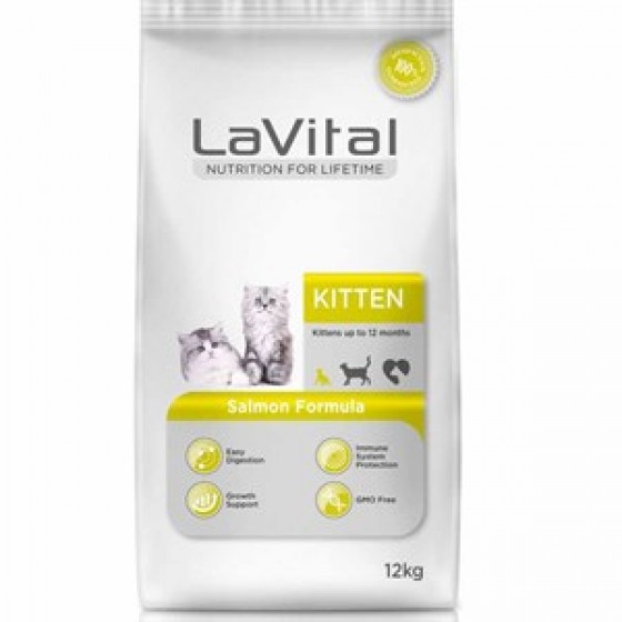 La Vital Kitten Somonlu Yavru Kedi Maması 12 Kg