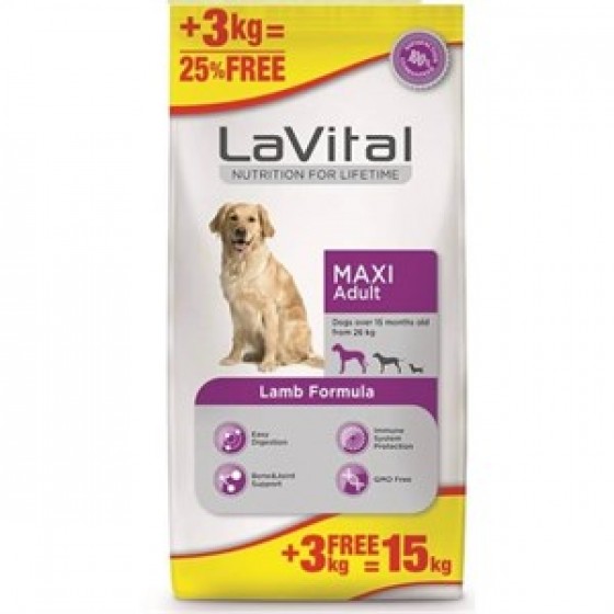 La Vital Kuzulu Maxi Adult Köpek Maması 15 Kg