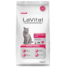 La Vital Somonlu Kısırlaştırılmış Kedi Maması 1,5 Kg