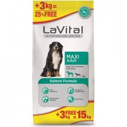 La Vital Somonlu Maxi Yetişkin Köpek Maması 15 Kg