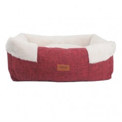 Lepus Luxe Comfort Kedi ve Köpek Yatağı Large Bordo