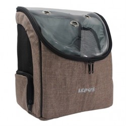 Lepus Şeffaf Sırt Çantası 40x25x30 cm Kahverengi