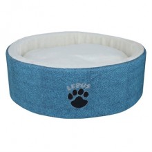 Lepus Sünger Kedi ve Küçük Köpek Yatağı Mavi 50 cm