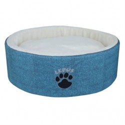 Lepus Sünger Kedi ve Küçük Köpek Yatağı Mavi 50 cm