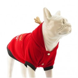 Lindo Club N. Deer Köpek Sweatshirt Kırmızı Beden 5 Lindo Club N. Deer Köpek Sweatshirt Kırmızı Beden 5