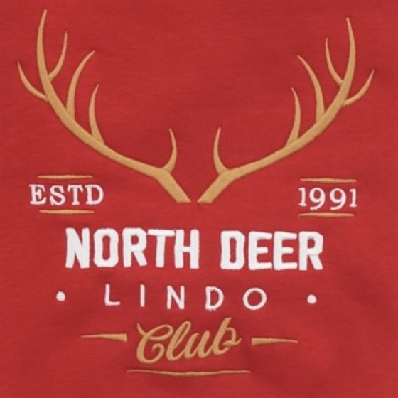 Lindo Club N. Deer Köpek Sweatshirt Kırmızı Beden 1