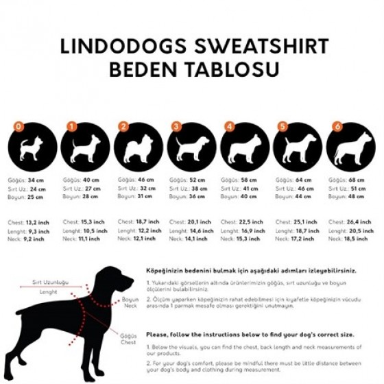 Lindo Club N. Deer Köpek Sweatshirt Kırmızı Beden 5