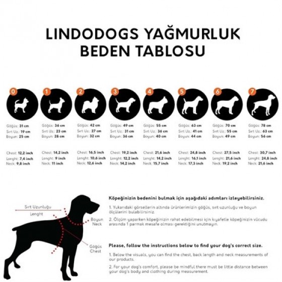 Lindo Kamuflaj Köpek Yağmurluğu Beden 4